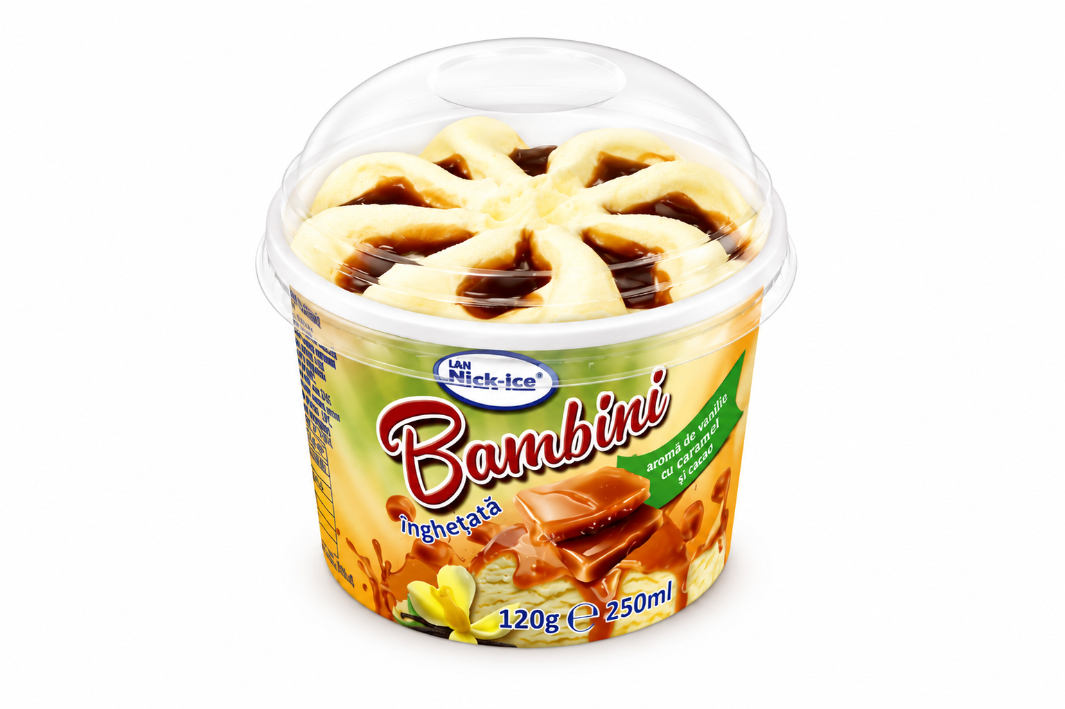 BAMBINI Vanilie cu Topping Caramel