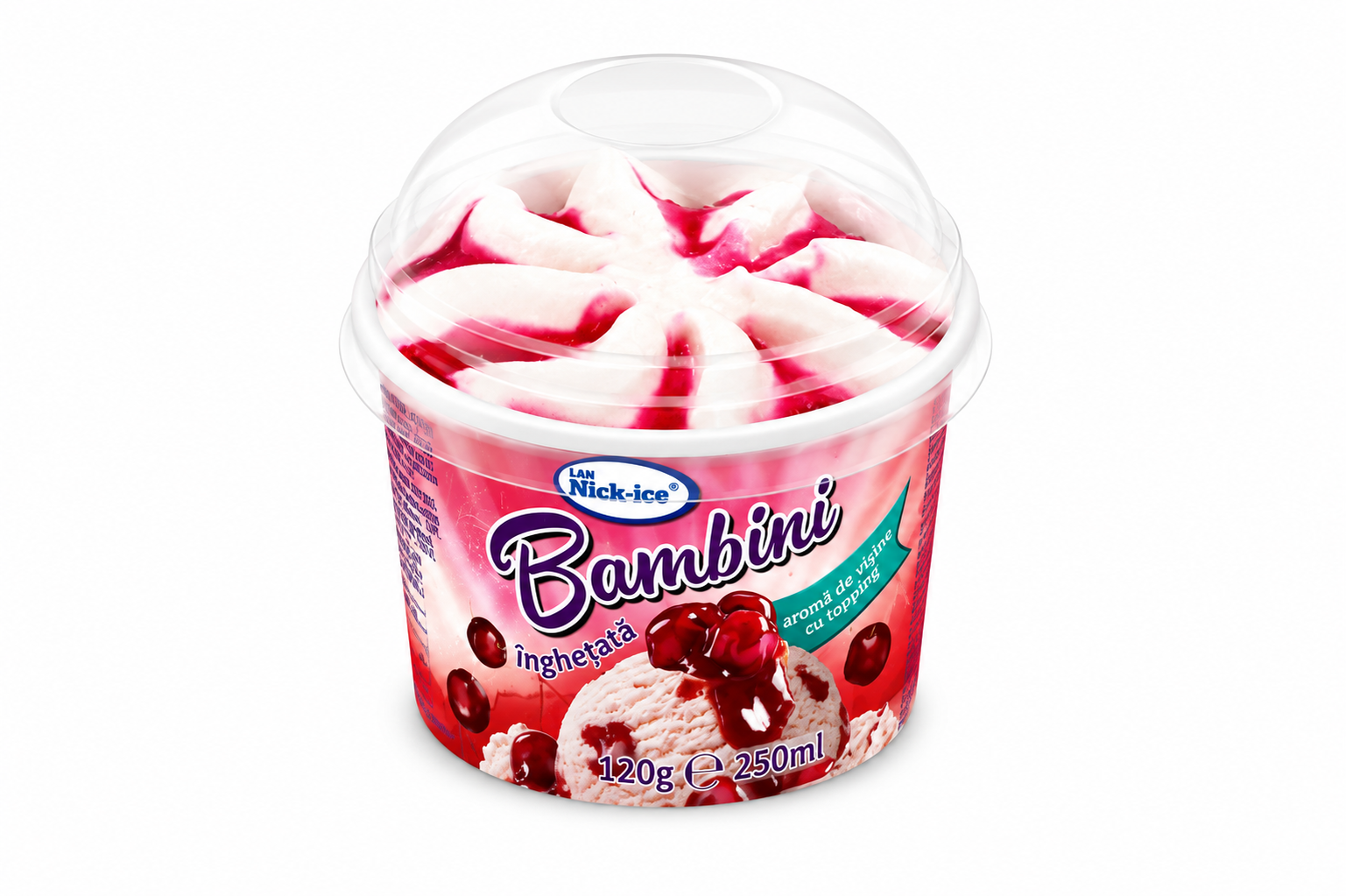 BAMBINI Frișcă cu Topping Vișine